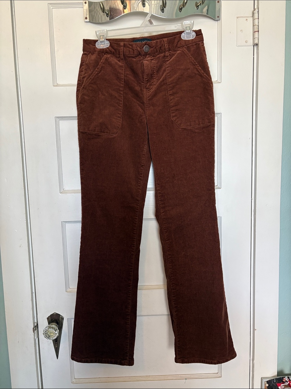 Sanctuary Women’s Brown Corduroy Pants Classic Straight Fit Size 28